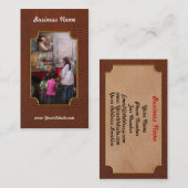 Carte De Visite Americana - crème glacée de chocolat de portion (Devant / Derrière)