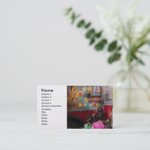 Carte De Visite Americana - crème glacée de chocolat de portion (Debout devant)