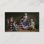 Carte De Visite Americana - Drapeau - Naissance du drapeau américa (Dos)