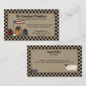 Carte De Visite Americana Saltbox Pays primitif Russe (Devant / Derrière)