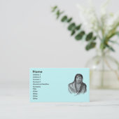 Carte de visite amérindien (Debout devant)