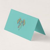 Carte De Visite Amérindien Kokopelli Whale Dreamcatcher 1 (Dos)