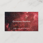 Carte De Visite Amérique du Nord Nebula Infrarouge (Dos)