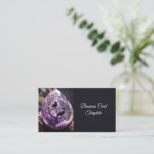 Carte De Visite Amethyst Crystal - Crows Blackbird Ravens (Debout devant)