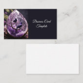 Carte De Visite Amethyst Crystal - Crows Blackbird Ravens (Devant / Derrière)