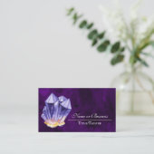 Carte De Visite Amethyst Crystal Purple Belle (Debout devant)