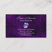 Carte De Visite Amethyst Crystal Purple Belle (Dos)