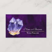 Carte De Visite Amethyst Crystal Purple Belle (Devant)