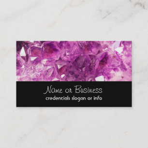 Carte De Visite Améthyst Gemstone Image Shiny and Sparkly