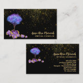 Carte De Visite *~* Amethyst Magic Jewels Arbre Gold Parties scint (Devant / Derrière)