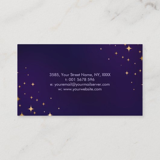 Carte De Visite Amethyst Magic - Oracle Cards, Ball et Crystals (Dos)