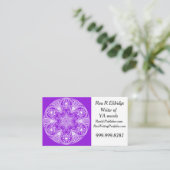 Carte De Visite Amethyst Mandala (Debout devant)