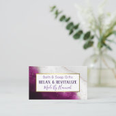 Carte De Visite Améthyste Agression Bombe À Bain Faite À La Main S (Debout devant)