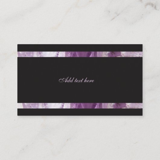 Carte De Visite Améthyste de luxe (Dos)