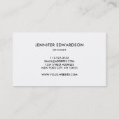 Carte De Visite Améthyste mauve cristal professionnel (Dos)