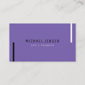 Carte De Visite Améthyste moderne moderne minimal tendance (Devant)