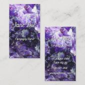 Carte De Visite Améthyste pourpre mignonne (Devant / Derrière)