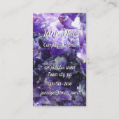 Carte De Visite Améthyste pourpre mignonne (Dos)