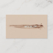 Carte De Visite Amiable Brown Brosses Taches Tirage main (Devant)