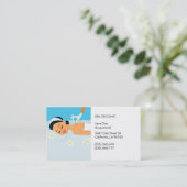 Carte de visite amical d'acupuncteur (Debout devant)