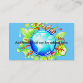 Carte de visite amical d'Eco de la terre verte (Dos)