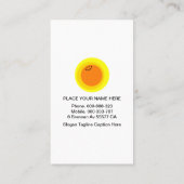 Carte De Visite Amical Ladybugs Sur Flowers Sitter (Dos)