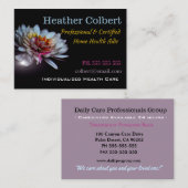 Carte De Visite Amie de confiance Floral (Devant / Derrière)