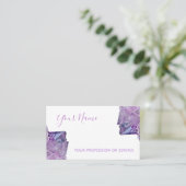 Carte De Visite Amithyste précieux bijoux bijoux affaires ca (Debout devant)