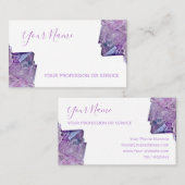 Carte De Visite Amithyste précieux bijoux bijoux affaires ca (Devant / Derrière)