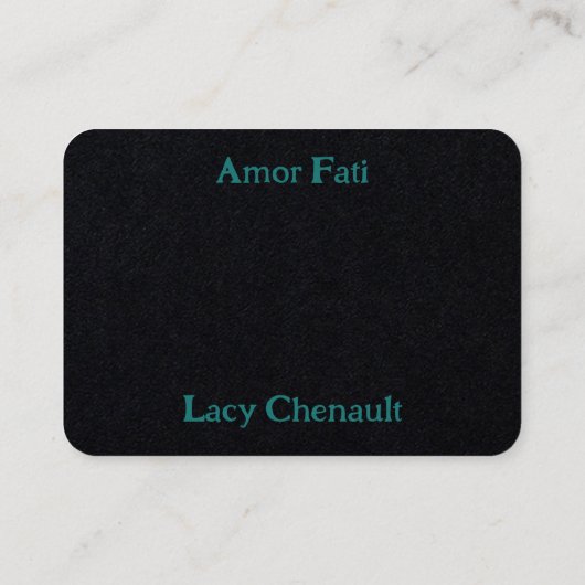 Carte De Visite Amor Fati (Dos)
