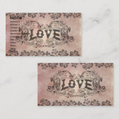 Carte De Visite Amour (Devant / Derrière)