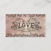 Carte De Visite Amour (Dos)