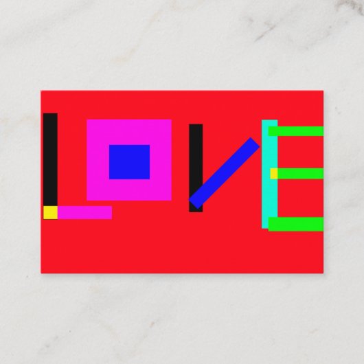 Carte De Visite Amour (Devant)