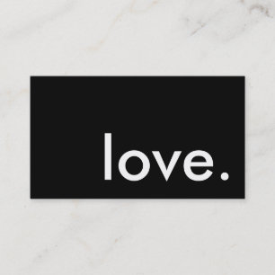 Carte De Visite amour.