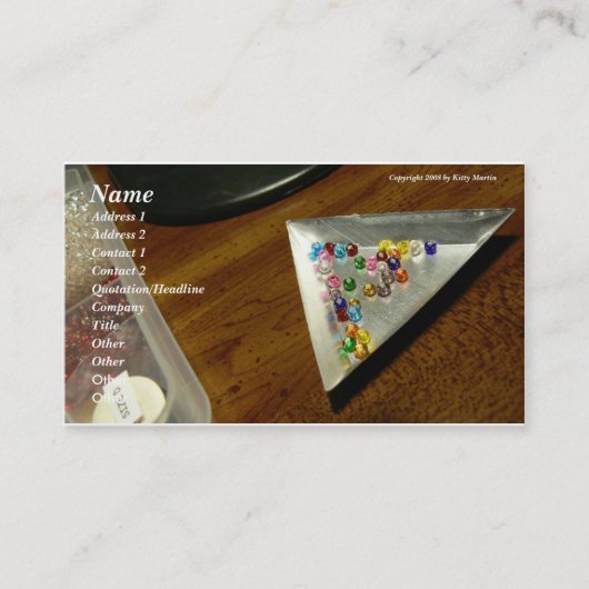 Carte De Visite Amour à la perle ! (Devant)