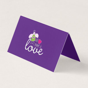 Carte De Visite Amour Amoureux - Tout Ce Que Je Rencontre Est Amou