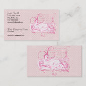 Carte De Visite Amour Art Nouveau (Devant / Derrière)