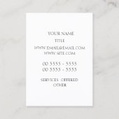 Carte De Visite Amour - conception minimaliste (Dos)