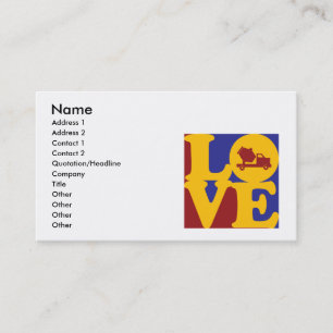 Carte De Visite Amour concret