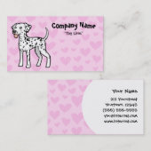 Carte De Visite Amour dalmatien (Devant / Derrière)