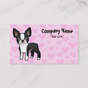 Carte De Visite Amour de Boston Terrier