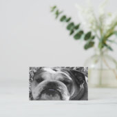 Carte De Visite amour de bouledogue (Debout devant)