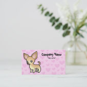 Carte De Visite Amour de chiwawa (manteau lisse) (Debout devant)