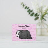 Carte De Visite Amour de cobaye (longs cheveux) (Debout devant)