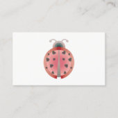 Carte De Visite amour de coccinelle (Devant)
