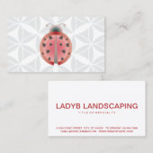 Carte De Visite amour de coccinelle (Devant / Derrière)