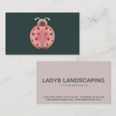 Carte De Visite amour de coccinelle (Devant / Derrière)