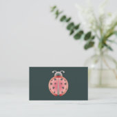 Carte De Visite amour de coccinelle (Debout devant)