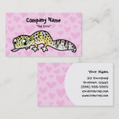 Carte De Visite Amour de Gecko de léopard (Devant / Derrière)