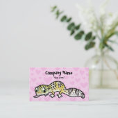 Carte De Visite Amour de Gecko de léopard (Debout devant)